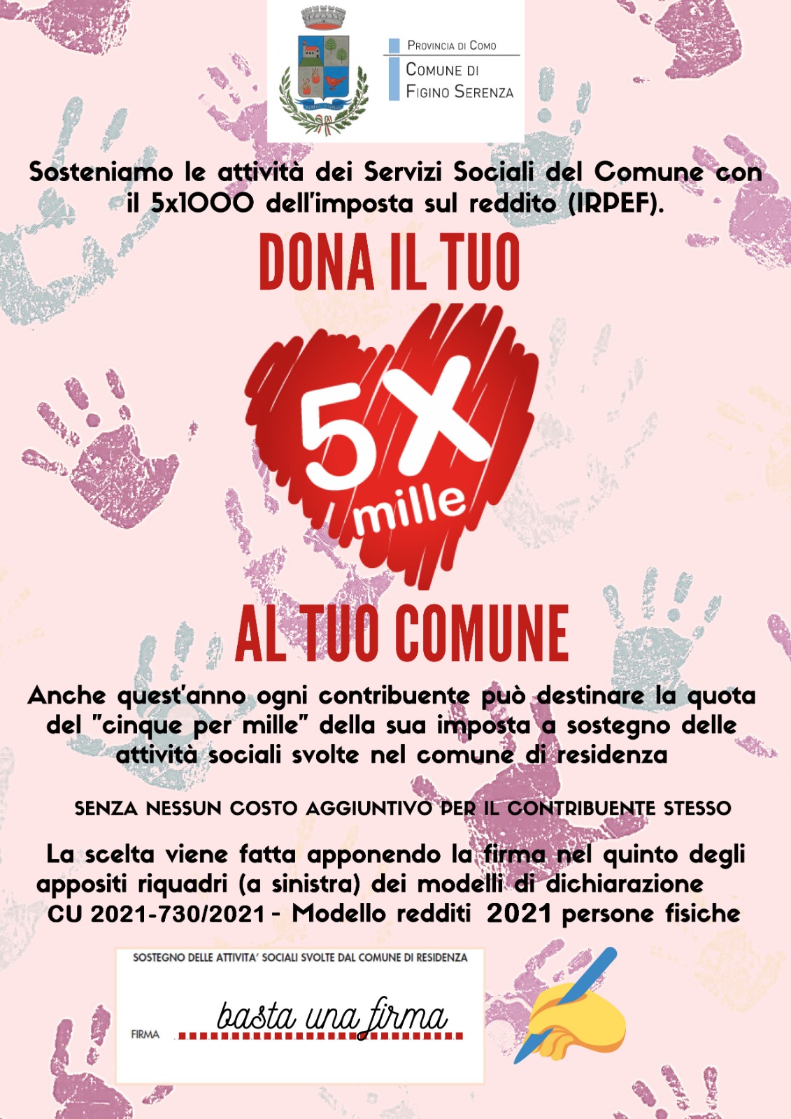5 X MILLE ai Servizi Sociali